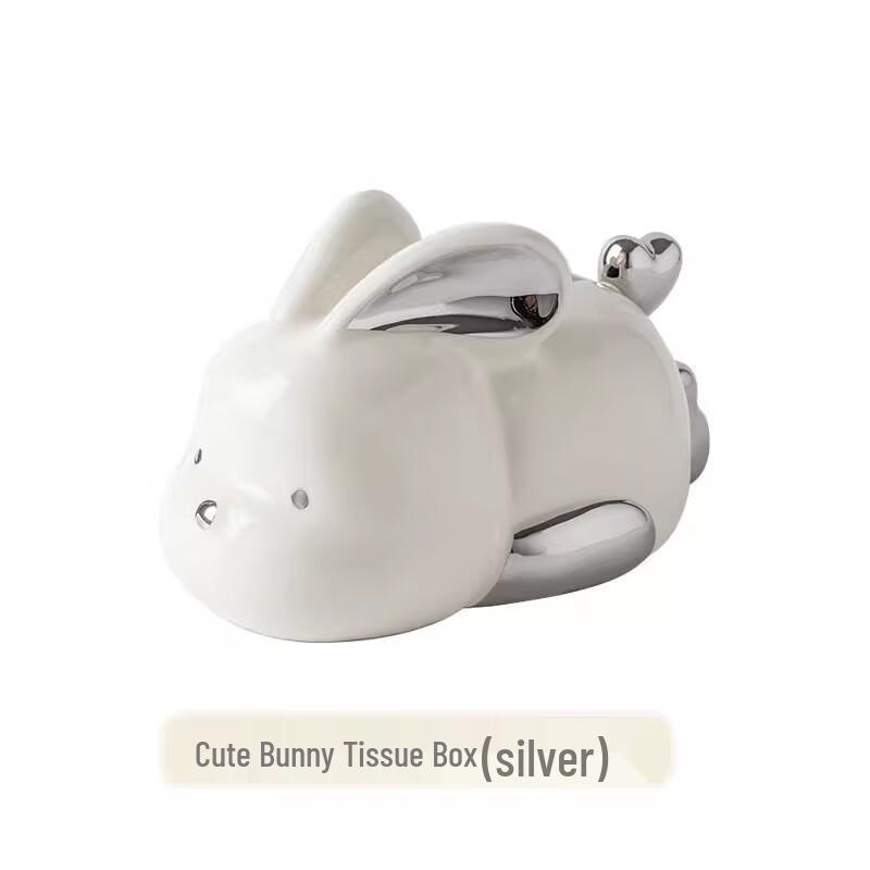 Qianxing Creative Ceramic Rabbit Tissue Box