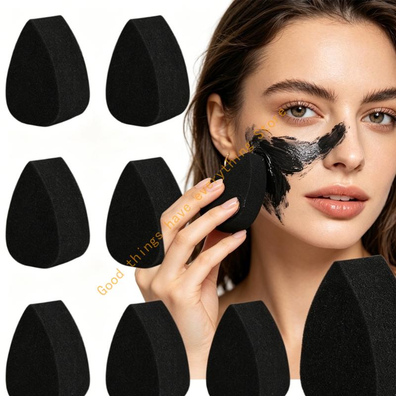 Washable Black Foam Sponges for Face Painting and Makeup Set 55KF