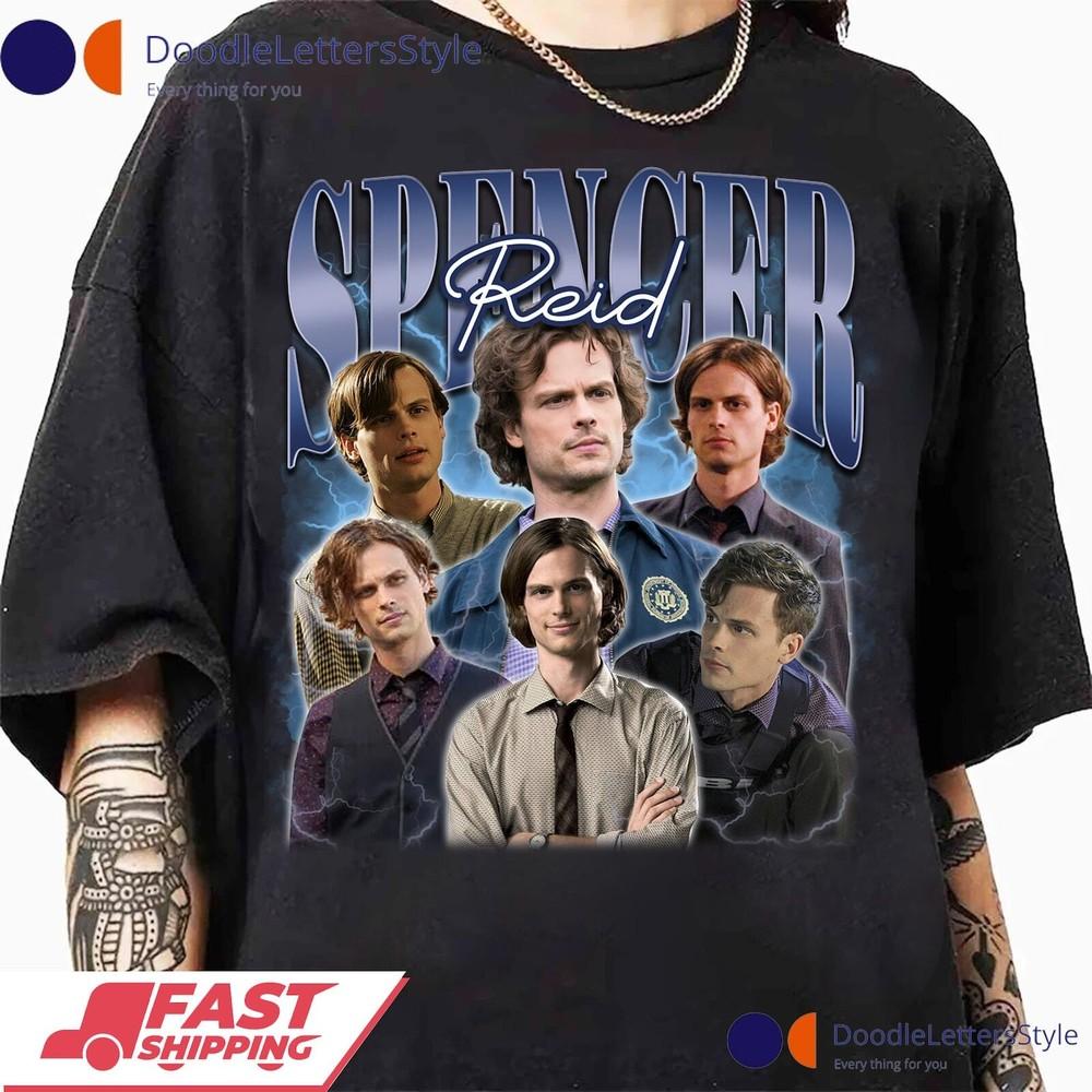 SPENCER REID - Matthew Gray Gubler T-Shirt, Spencer Reid T-Shirt, Spencer Reid M Unisex T-Shirt S