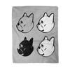 French Bulldog Dog Cute Ultra-Soft Flannel Printed Blanket Velvet Plush Throw Blanket Nap Cover High Quality Home Use Sofa Decor