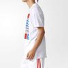adidas Originals Archive Label Print Short Sleeve T-Shirt Men Tops White BQ3043