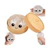 (Biały) Glitter Pierożek, Pudełko Glitter Pierożek Squishy, Fidget Sensoryczny do Łagodzenia Lęku Miękkie Ugniatanie Ciasto Odstresowujące Prezenty (niebieski)