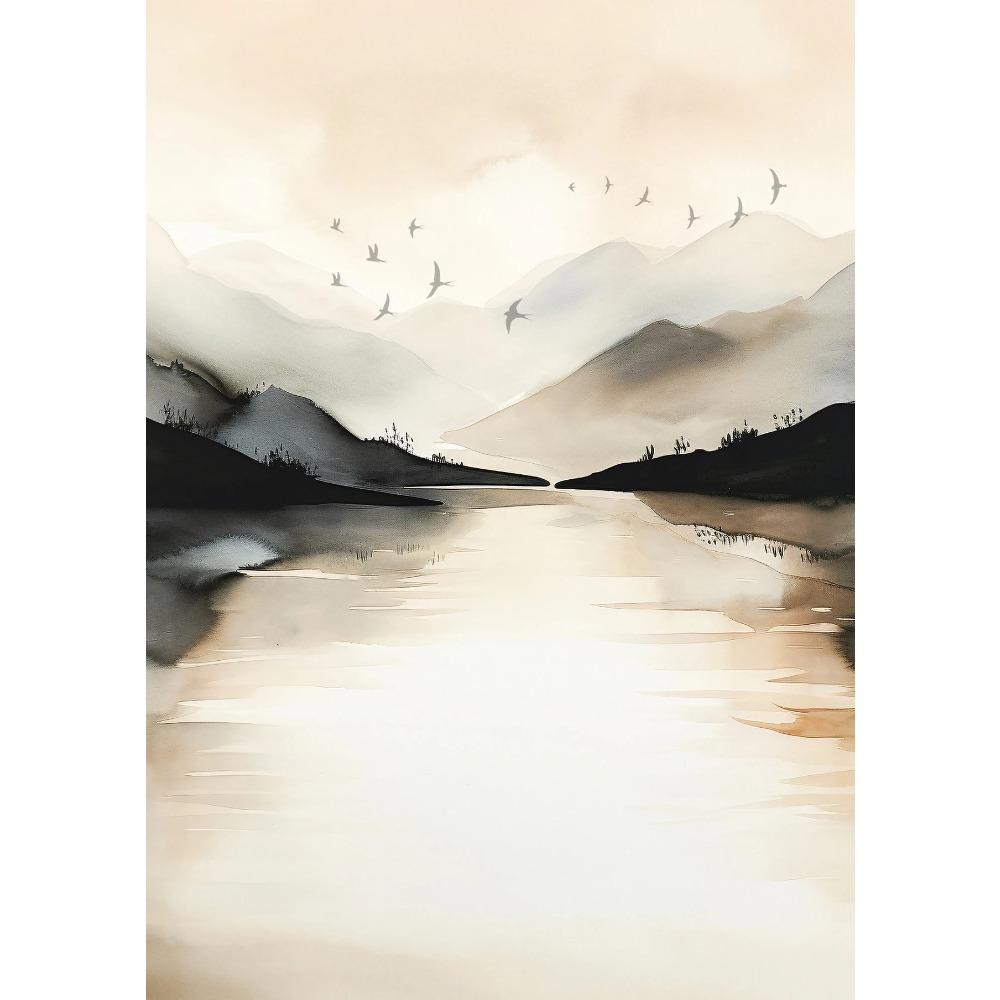 Nursery Landscape Sunset Daisy Flower Posters Wildflower Field Modern Prints Canvas Painting Wall Art Pictures Home Room Decor