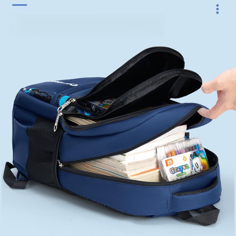 Water-Resistant Multi-Compartment Large-Capacity Backpack For Boys In Grades Three Four Five And Six Of Elementary School And Junior High School