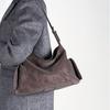 Fur pearlescent vegetable tanned leather Xiaoyao hobo bag retro large capacity one-shoulder crossbody bag female niche commuter tote bag