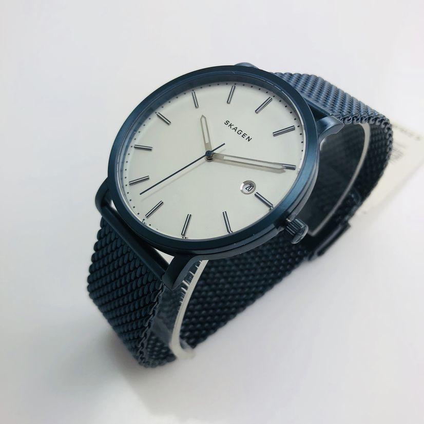 SKAGEN Men Blue Mesh Strap Watch