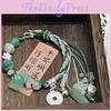 Exquisite New Chinese Style Green Beaded Pendant Bracelet For Women With Unique Design