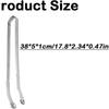 Barbekü Sosis Çevirme Maşası Yüksek Sıcaklık Direnci Metal Barbekü Sosisli Sandviç Çevirme Klipsi Barbekü Aletleri Çok Amaçlı Pişirme Maşası