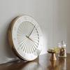 Interform Ludovica Wall Clock CL-4384 Sweep Movement Wood Ivory