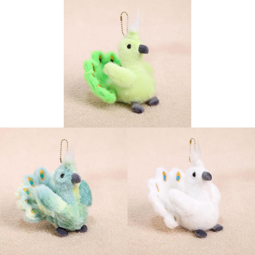 Peacock Plush Keychain Animal Soft Toy For Girls And Boys Bags Decor