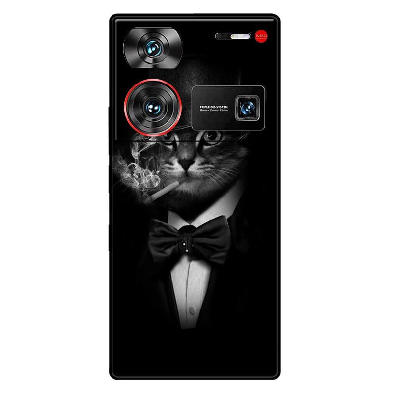 For ZTE Nubia Z60 Ultra 5G Case Silicon Fashion Space Wolf TPU Painted Coque Funda for Nubia Z60Ultra 5G NX721J Cover Protective