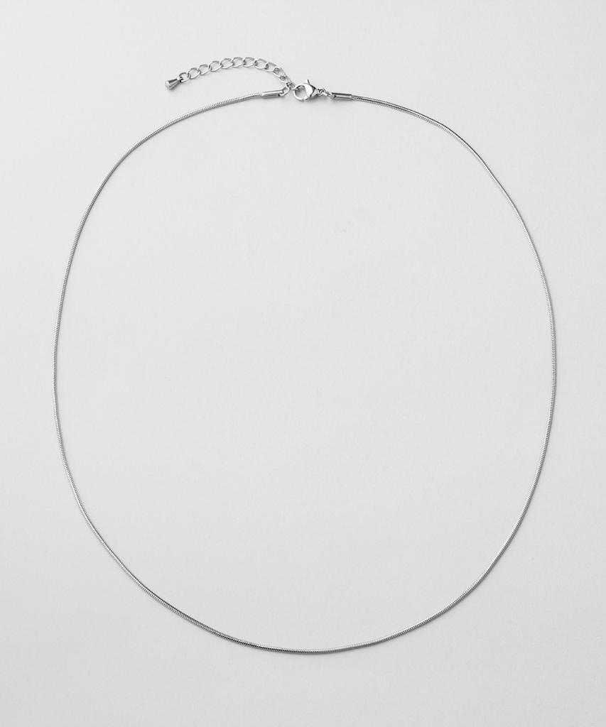 Maz Steel Round Snake Chain Necklace