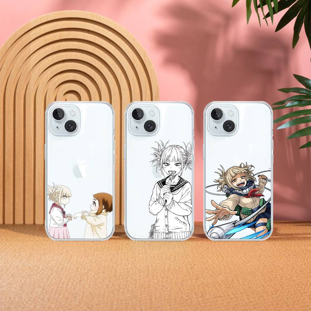 H-Himiko T-Toga Phone Case For IPhone 17 16 15 12 11 Pro Max 14 Plus 13 Mini Clear Cover Soft Funda