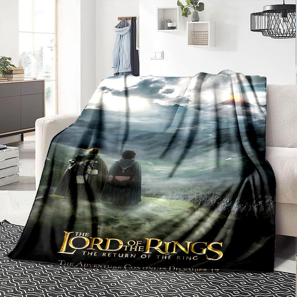 1pc The Lord of the Rings The Return of the King Flannel Blanket Soft Warm Throw for Home, Office, Travel, All-Season Cozy Bedding GiftL1273