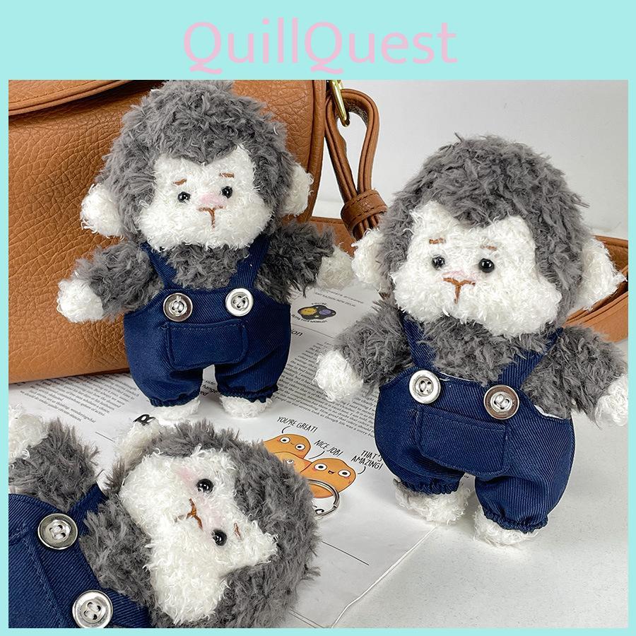 Soft And Cuddly Monkey Plush Keychain With Customizable Features For Unique Gift Ideas
