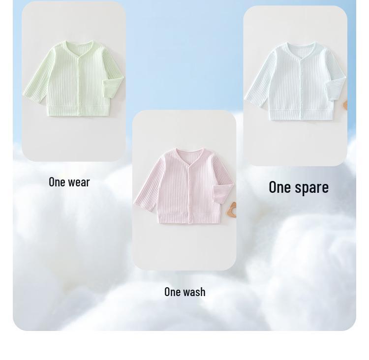 Baby Velvet Cardigan - Comfortable Long-Sleeve Top for Newborns, Ideal for Spring and Autumn Outings