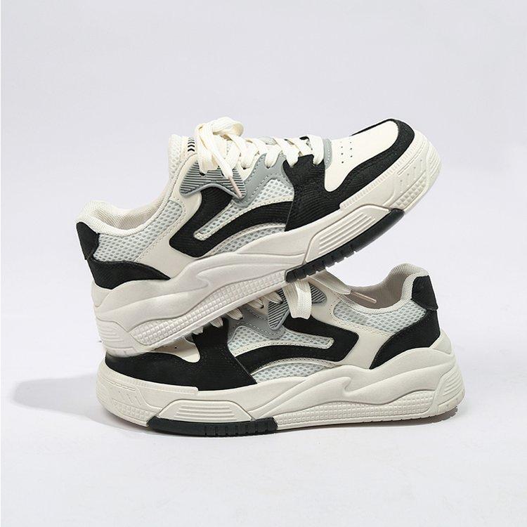 

Весенние новые кроссовки для женщин, кроссовки с мягкой подошвой, подходящие по цвету, модные, со шнуровкой, особый дизайн, для отдыха и спорта, белые туфли 40