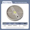 Round Movable Flower Pot Tray with Hidden Wheels and Breathable Bottom for Silent Plant Care