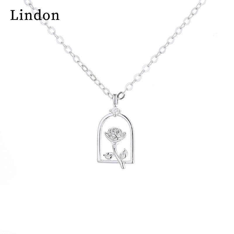 

Жіноче намисто Lindon, кулон, мідний сплав, циркон, модний подарунок срібний