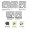 1Pc 10/15cm Colorful Flowers Pattern Retro Tiles Wall Sticker Kitchen Bathroom Tile Waist Line Wallpaper Art Mural
