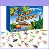 Explodierendes Weihnachts-Countdown-Spielzeug mit Plastikfiguren für Kindergeschenke