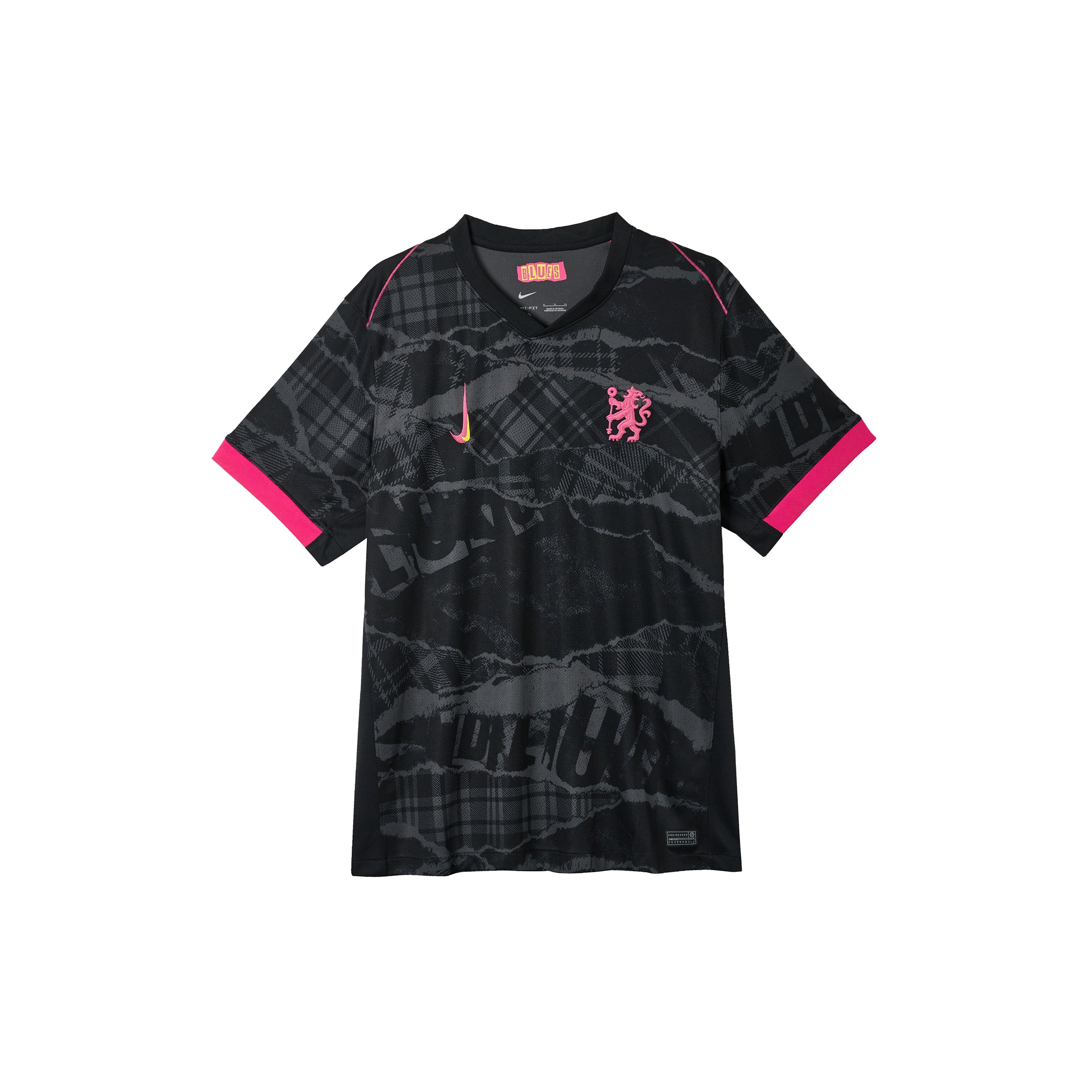 

Nike Chelsea FC Dri-Fit FW24 Стадіон Третя V-подібна репліка Футболка з коротким рукавом Чоловічі топи Темно-сірий FQ2029061 L