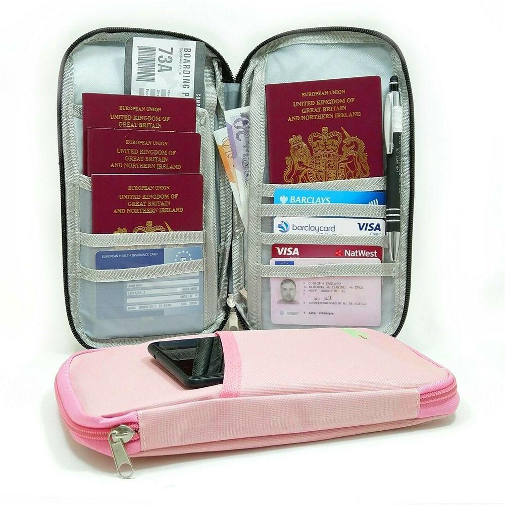 

Вместительный кошелек для хранения кредитных карт, сумка-кошелек, органайзер для путешествий, держатель для паспортных документов, билетов