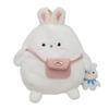 With pendant Bunny Crossbody Bag Large Capacity Plush Book Bag Plush Rabbit Backpack  Girls