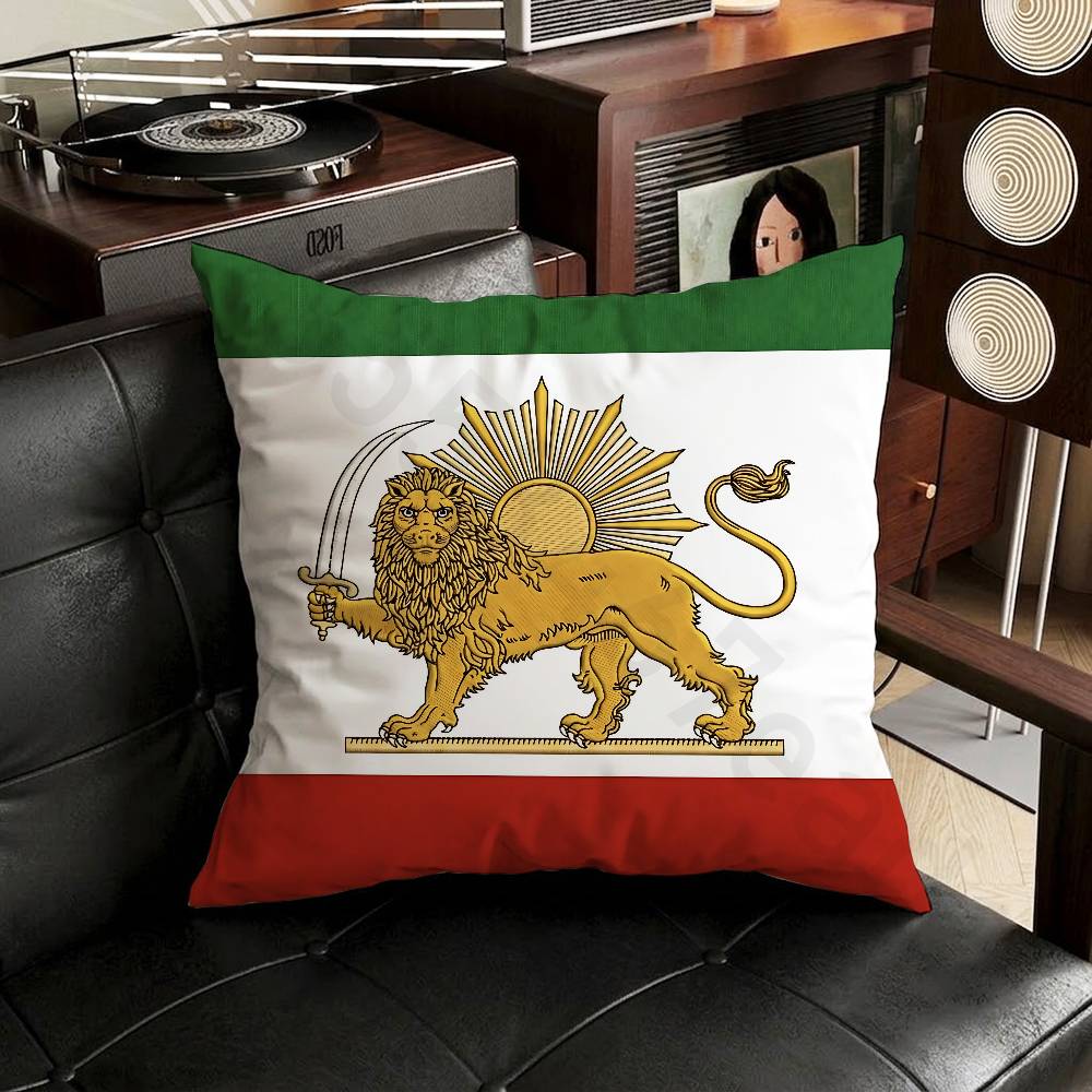 Retro Spqr Roman Empire Pillow Case Antidustmite Pillowcase Invisible zipper silky short plush Sofa cushion cover