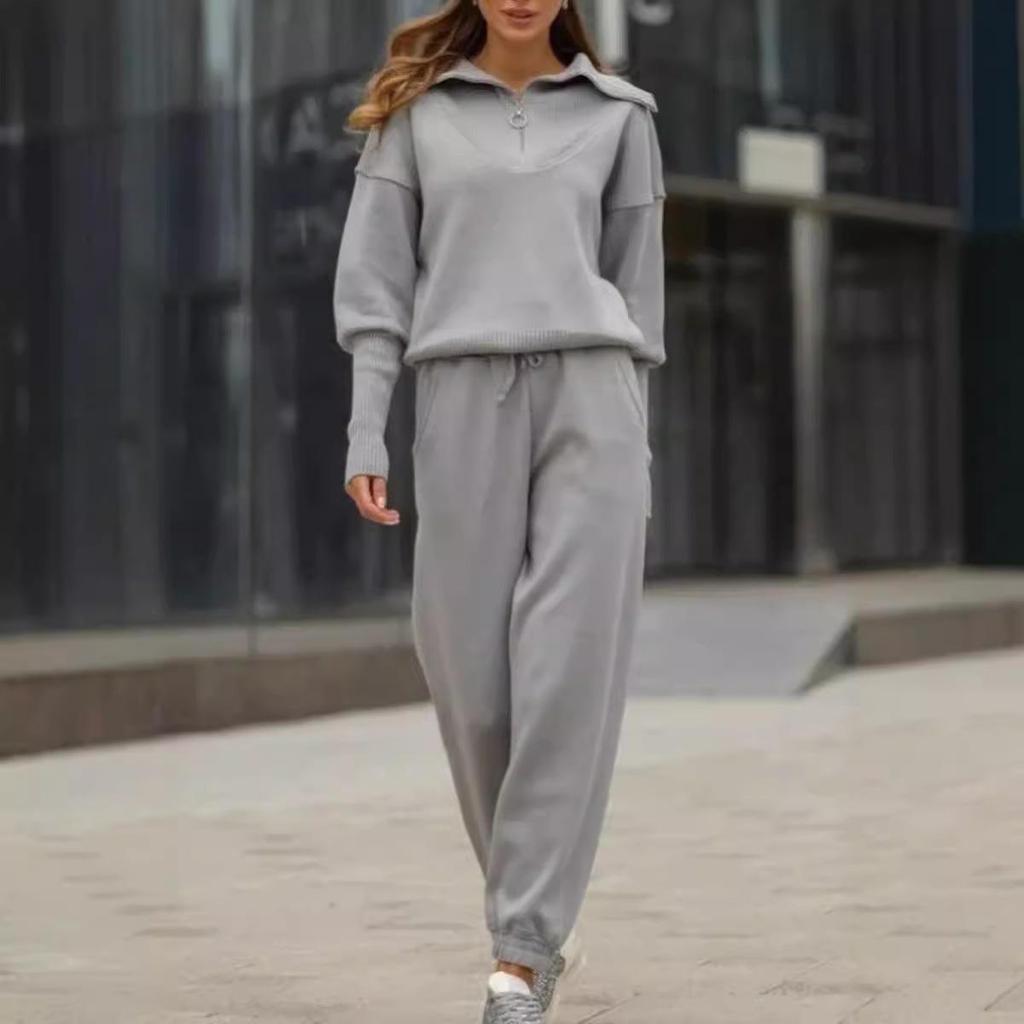 Stylishable Womens Clothing Autumn and Winter Temperament Everyday Sweatshirt Two-piece Collection
