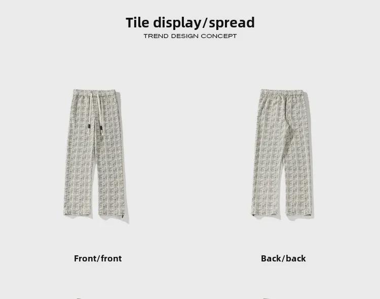 2024 Autumn Large White Corduroy Dirty Pants, Sizes M-5X