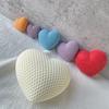 3D Woven Love Candle Silicone Mold Heart-shaped Candle Making Kit Handmade Plaster Soap Chocolate Cake Decoration Baking Tools