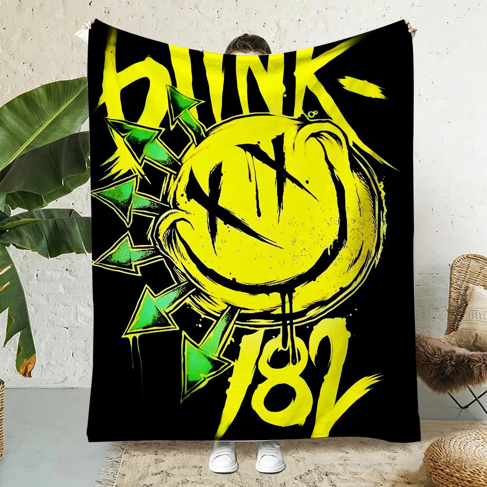 Band Blink 182 Throw 240g Flannel Blanket Lightweight Soft Skin-friendly Summer Thin Throw Blanket
