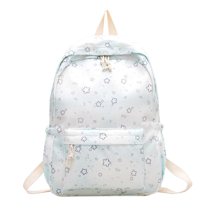 Star Cute Stylish Printed Student Backpack For Girls School And Daily Use