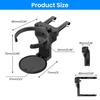 Car Air Vent Cup Holder Folding Snap-On Drink Holder for Bottles Up To 8 Cm