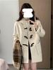 Women's 2025 Winter Korean Style Petite Wool-Blend Thickened Toggle Coat