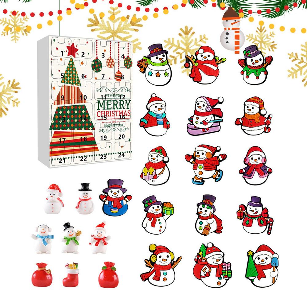 Christmas Countdown 24 Days Collectible Ornaments Christmas Holiday Countdown For Kids Children Girls Family Friends Party