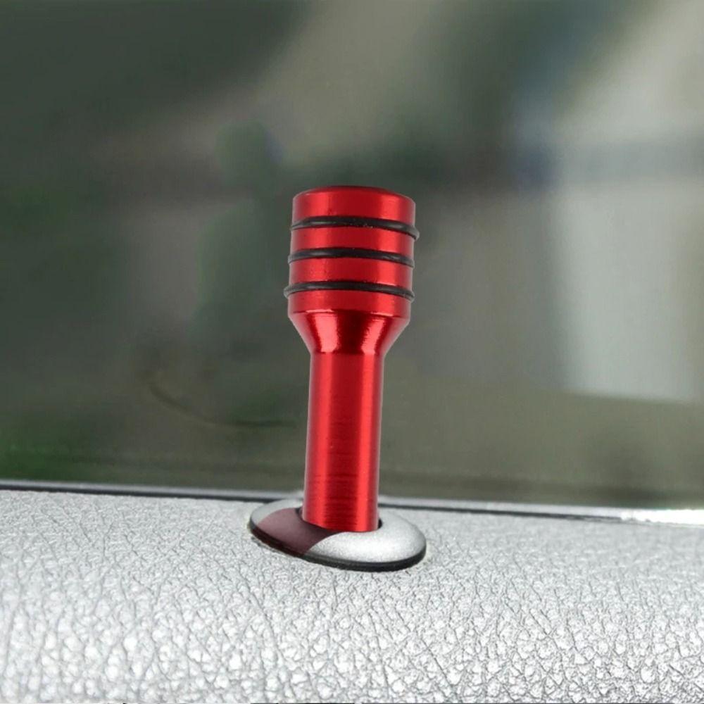 4Pcs Door Lock Knob Pull Pins Aluminum Alloy Door Lock Pins Universal Car Interior Door Buckle Auto Security Bolt Auto Accessory