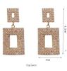 Elegant Geometric Diamond Earrings: European & American Style, Versatile Long Statement Accessories
