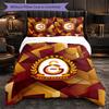 Biancheria da letto a tema Galatasaray FC Set 3 Pezzi Copripiumino Biancheria da letto decorativa per camera da letto per adolescenti Decorazione per la casa
