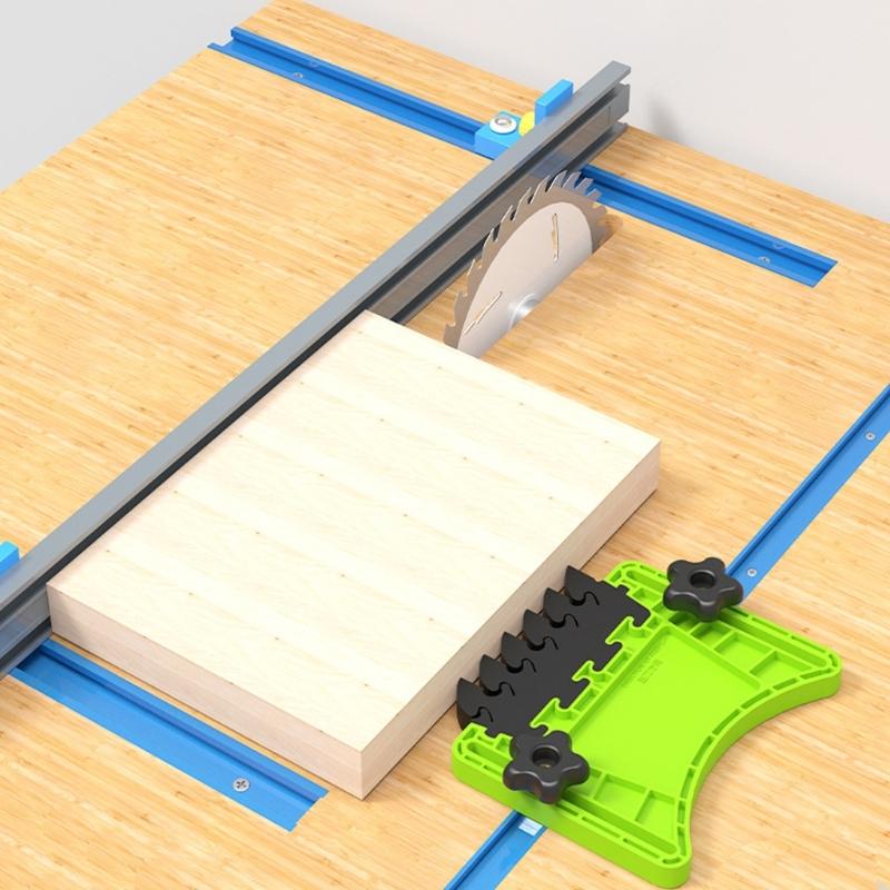 Featherboard Miter Gauge Slot Suitable For Woodworking Tool Offering Superior Kickbacks Prevention Vibration Absorption