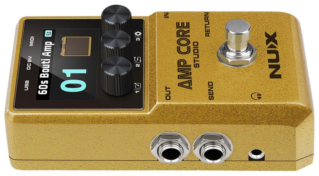 NUX Amp Core Studio Amp Modeler IR Pedal Guitar Effects &