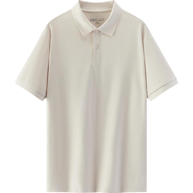 Semir Men's Summer Crisp Lapel Knit Polo Shirt