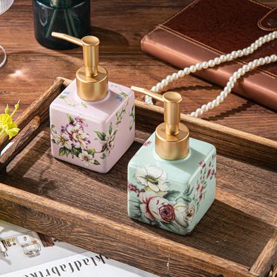 American Ceramic Hand Sanitizer Bottle Bathroom Homestay Hotel Shower Gel Empty Bottle Separate Bottle Press  Dispenser