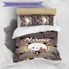 3pcs Custom Name Bubu Dudu Bedding Set Duvet Cover Closure Includes 1 Duvet Cover & 2 Pillowcases for All Seasons Bedroom Decor