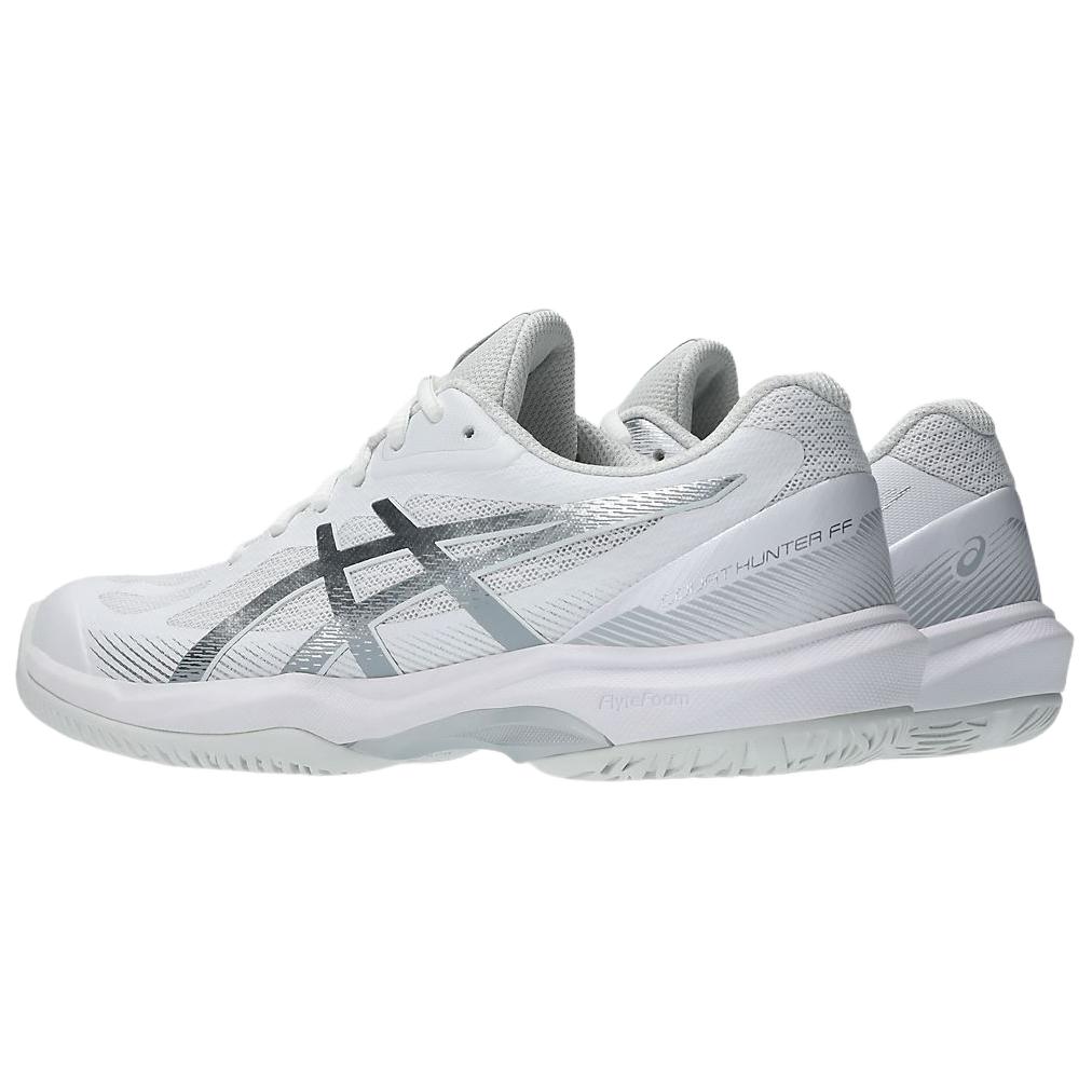 ASICS COURT HUNTER FF Lightweight Badminton Shoes Women's White Silver Sneakers 1072A112-102