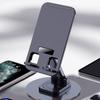 Tabletop Phone Stand Angle Height Adjustable Rotating Cellphone Cradle Desk Tablet Holder Mount Foldable for Video