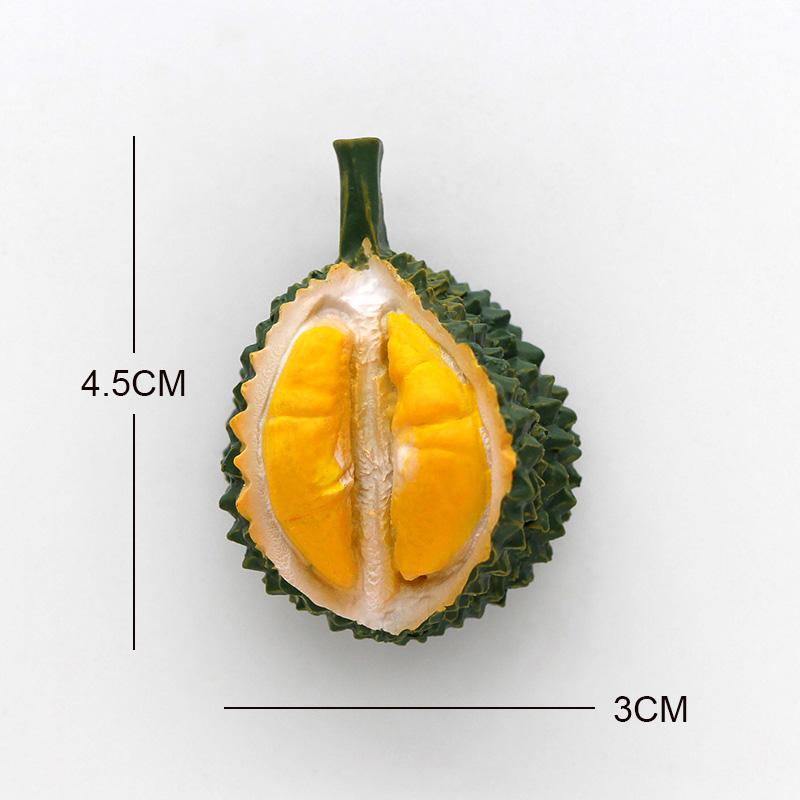 Bionic Fruit Refrigerator with 3D Fridge Magnets Pineapple Bamboo Avocado Papaya Strawberry Durian Cherry Carambola Home Décor