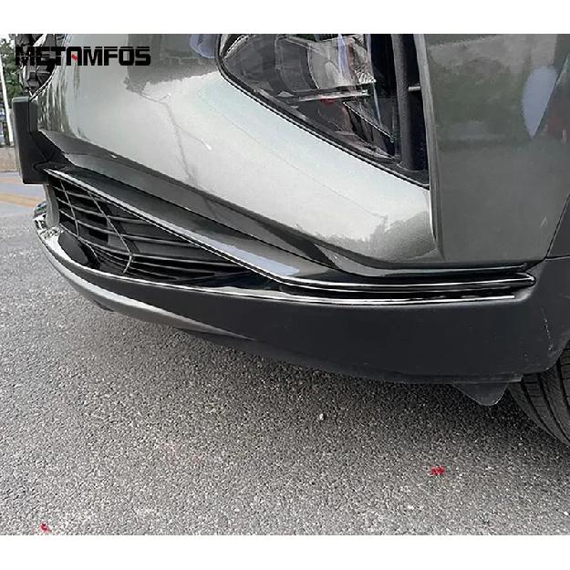 For Hyundai Tucson - 2024 Stainless Front Bumper Lip Trim Body Kit Spoiler Splitter Protector Accessories Car Styling