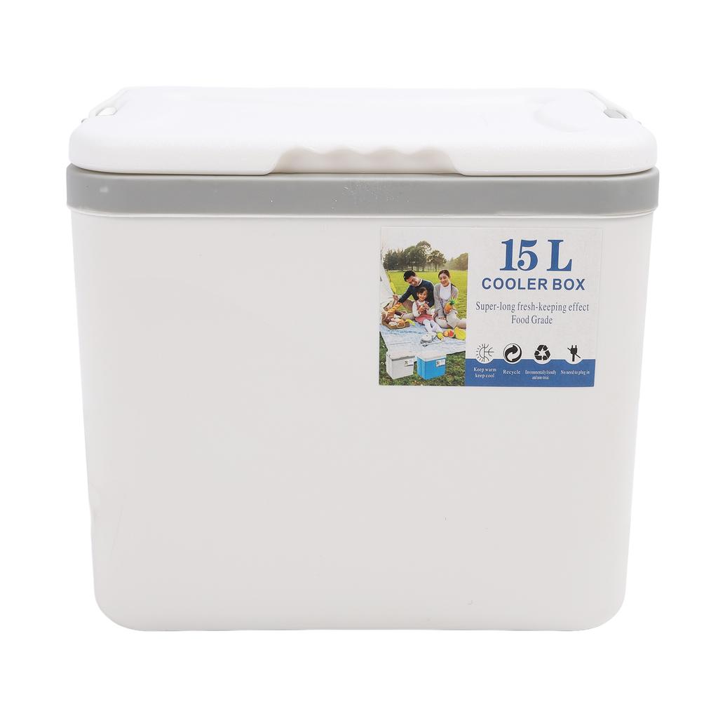 15L Insulated Portable Cooler Professional Lasting Cooling Insulation Hard Cooler Box for Outdoor